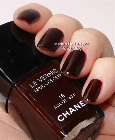 chanel rouge noir nail|chanel black nail polish.